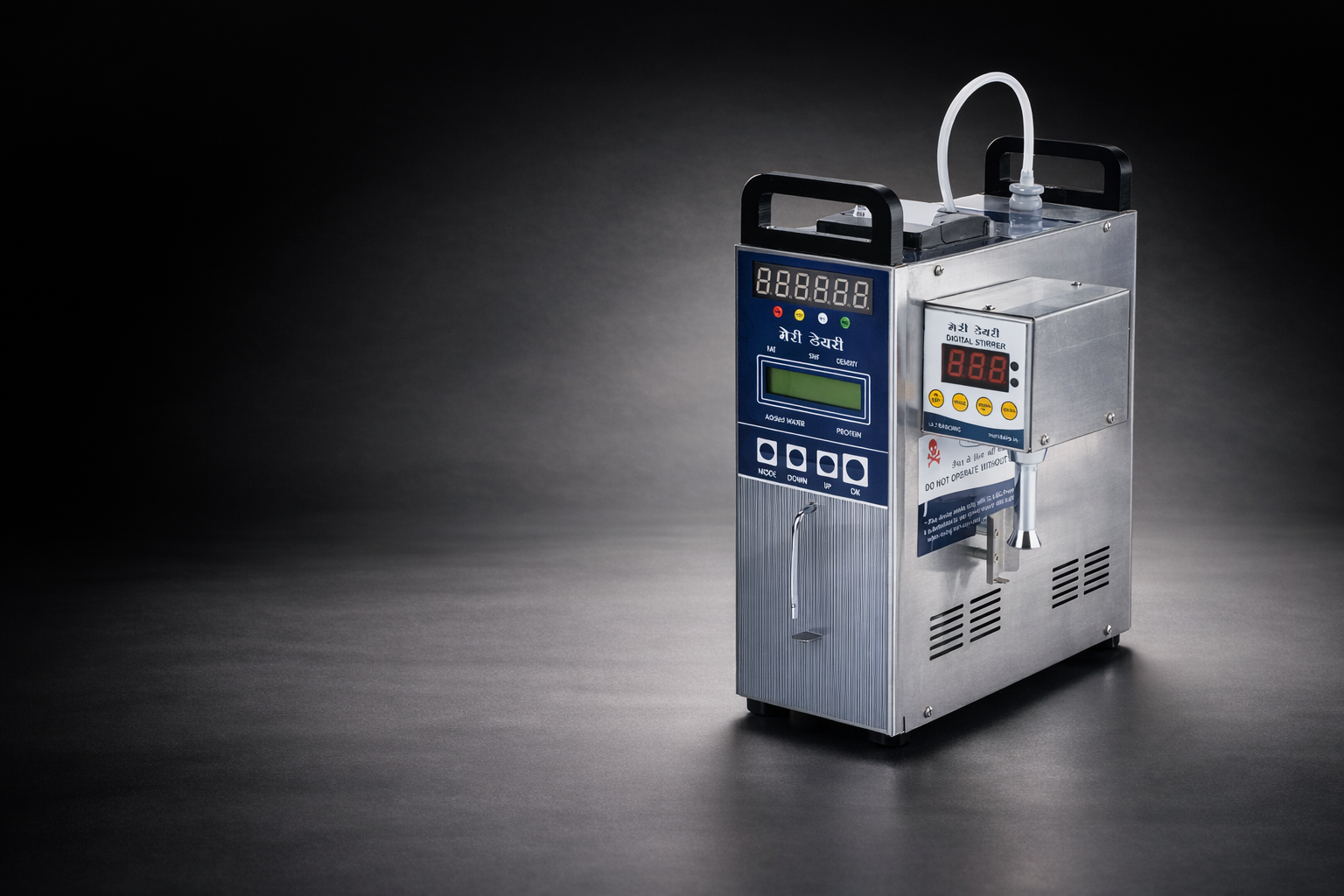 Portable EkoBond milk analyzer machine with automatic milk testing and billing system for motorcycle